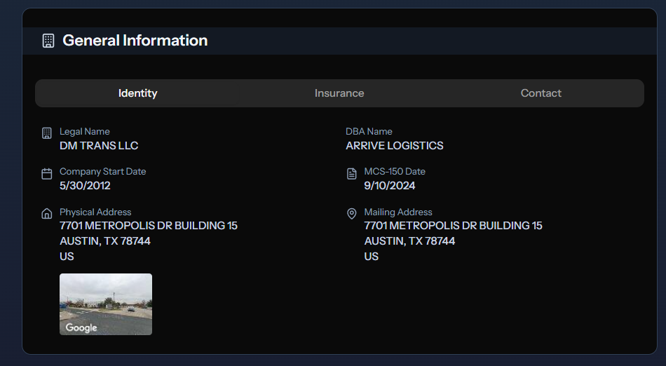 Address updates